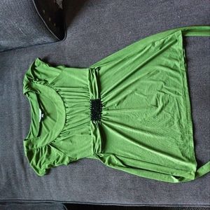 Green short sleeve shirt